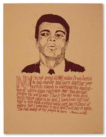 (SPORT--BOXING.) MUHAMMAD ALI (CASSIUS CLAY). No, Im not going 10,000 miles from home to help murder and burn another poor nation sim